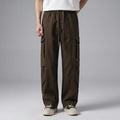 Ronny Utility Cotton Canvas Wide-Leg Cargo Pants – Relaxed Streetwear Utility Trousers