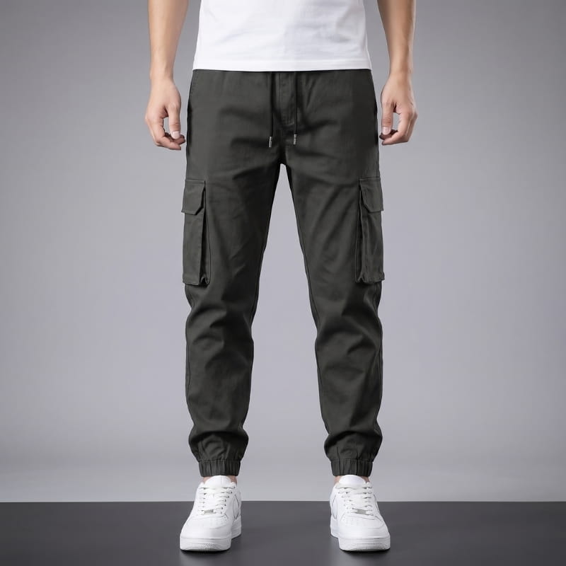 Bruno Lightweight Cotton Cargo Joggers – Modern Utility Casual Pants