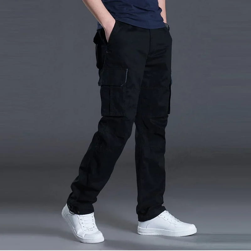 Romeo Straight Fit Multi Pocket Cargo Pants – Utility Everyday Trousers