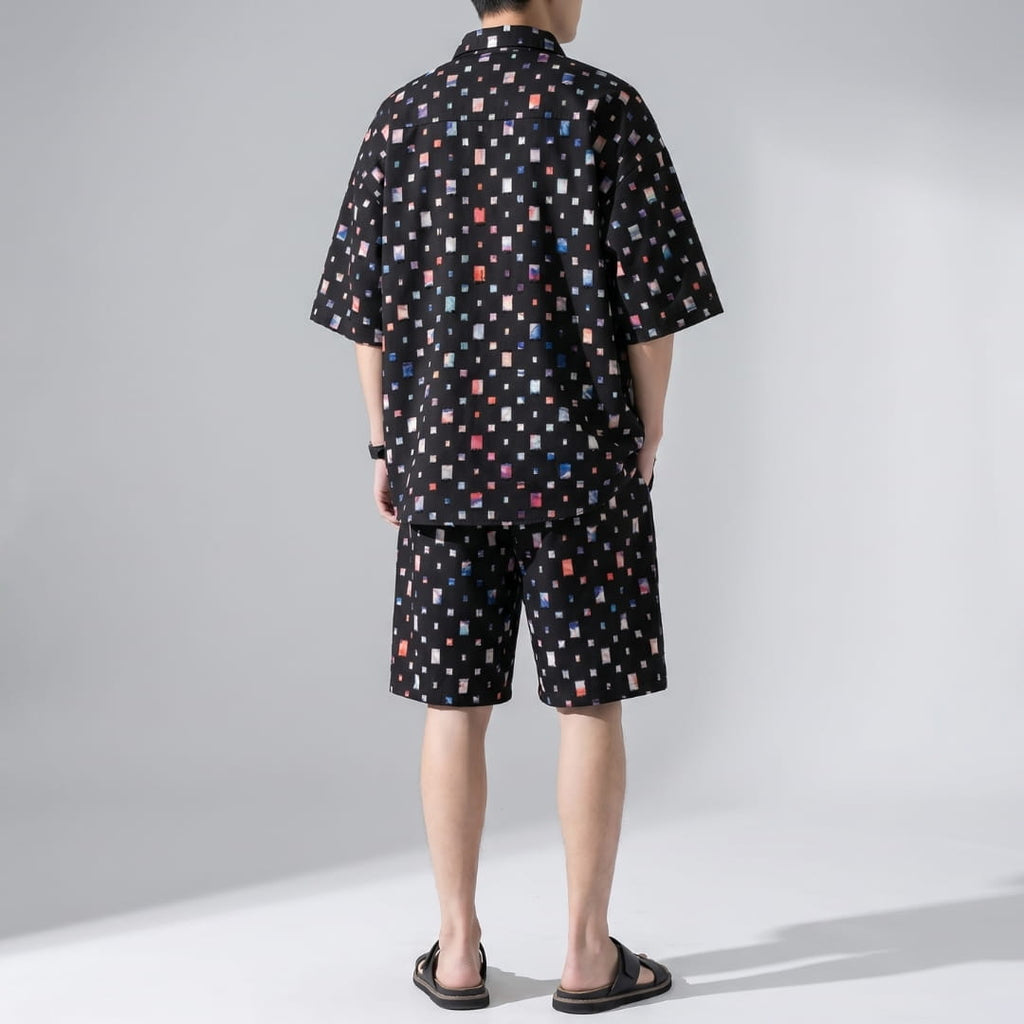 Hugo Cotton Blend Textured Two Piece Set – Relaxed Fit Summer Outfit