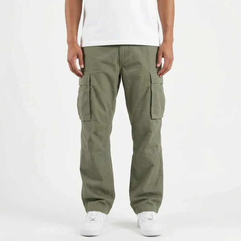 Mason Stretch Utility Cotton Cargo Pants – Multi-Pocket Casual Street Trousers