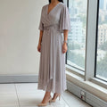 Emilie Flowing Midi Dress – Lightweight Elegant Versatile Occasion Wear