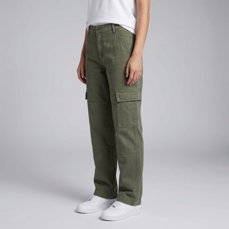 Maggie Cotton High Rise Relaxed Cargo Pants – Utility Everyday Wear