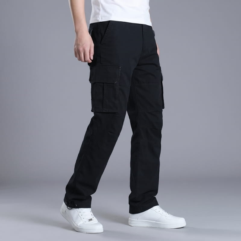 Romeo Straight Fit Multi Pocket Cargo Pants – Utility Everyday Trousers