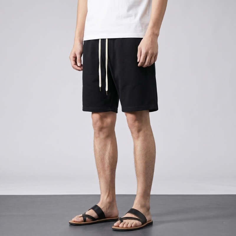 Roderick Knit Blend Shorts – Drawstring Waist Relaxed Fit Breathable Casual Summer Trousers