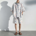 Hugo Cotton Blend Textured Two Piece Set – Relaxed Fit Summer Outfit