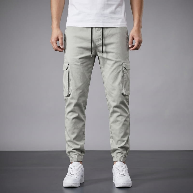Bruno Lightweight Cotton Cargo Joggers – Modern Utility Casual Pants