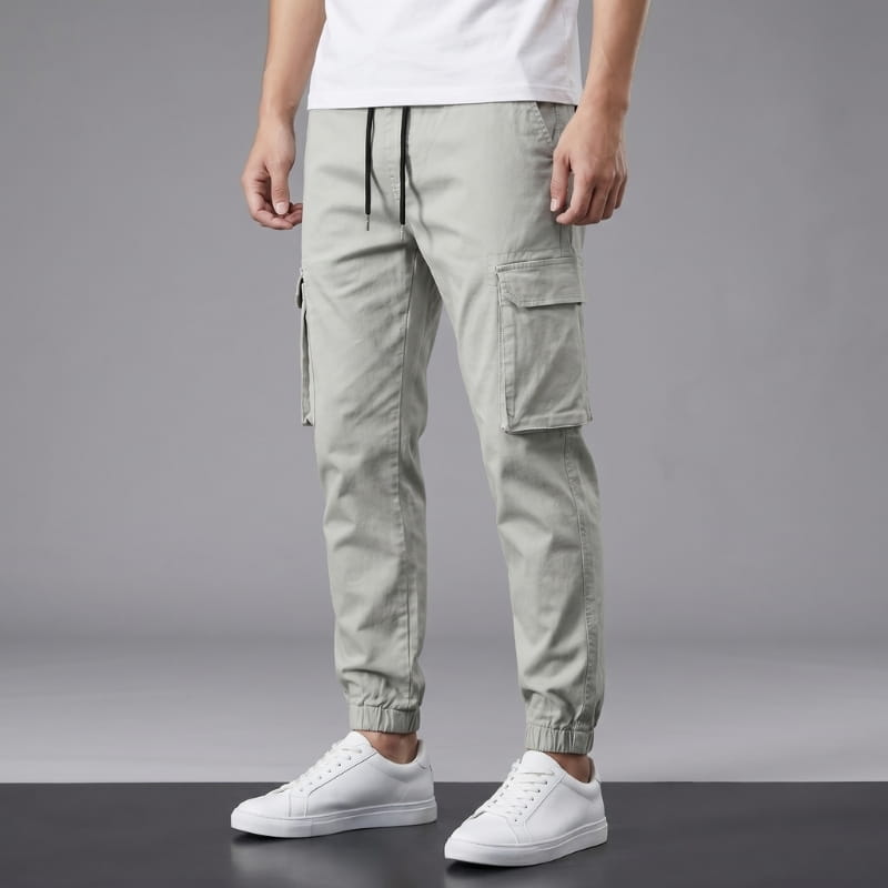 Bruno Lightweight Cotton Cargo Joggers – Modern Utility Casual Pants