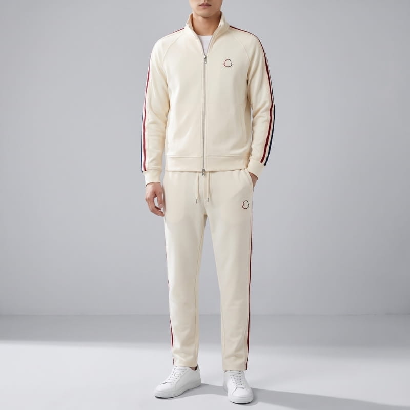 Alessio Lycra Quarter-Zip Tracksuit Set – Modern Athletic Comfort