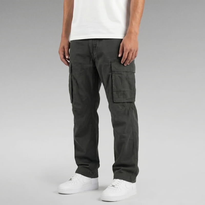 Mason Stretch Utility Cotton Cargo Pants – Multi-Pocket Casual Street Trousers