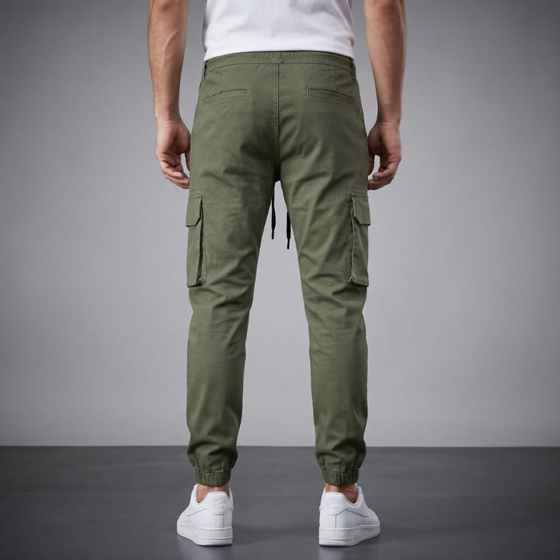 Bruno Lightweight Cotton Cargo Joggers – Modern Utility Casual Pants