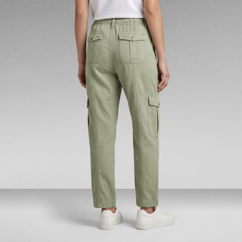 Raiza Tencel High Rise Relaxed Cargo Pants – Utility Everyday Trousers