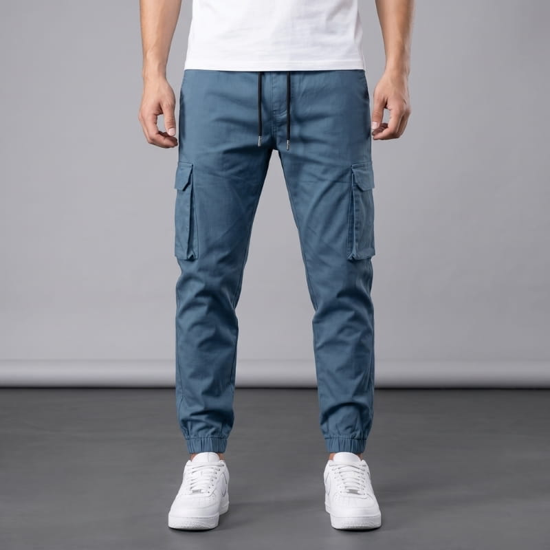 Bruno Lightweight Cotton Cargo Joggers – Modern Utility Casual Pants