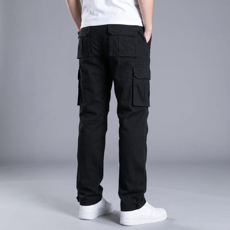 Romeo Straight Fit Multi Pocket Cargo Pants – Utility Everyday Trousers