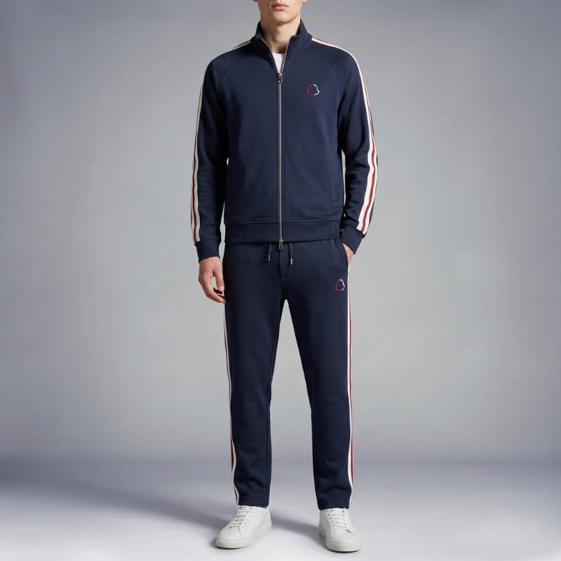 Alessio Lycra Quarter-Zip Tracksuit Set – Modern Athletic Comfort