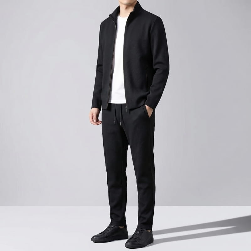 Empire Premium Lycra Quarter-Zip Tracksuit Set – Modern Athletic Comfort