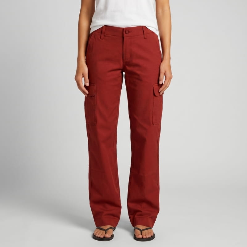 Grace Utility Straight-Leg Cotton Cargo Pants – Everyday Casual Street Trousers