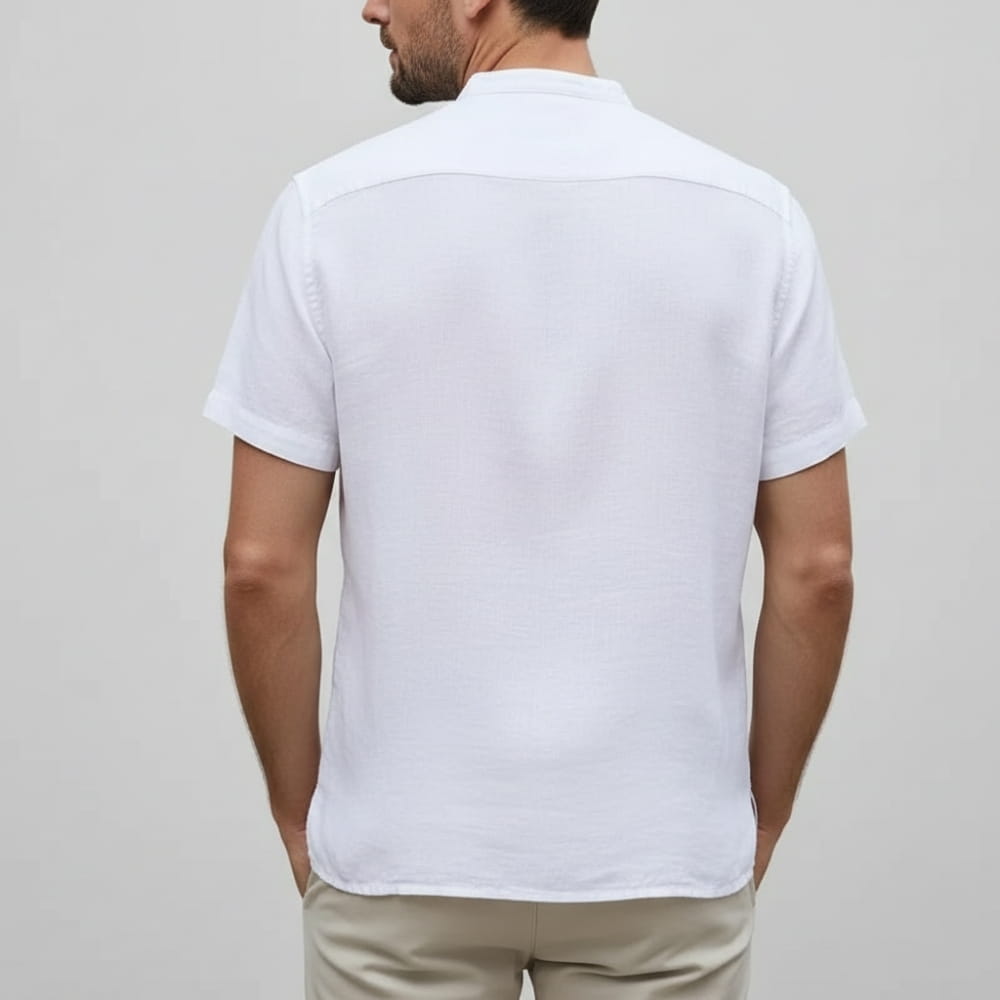 Elnor Cotton Linen Tailored Shirt – Lightweight Breathable Formal Summer Wear