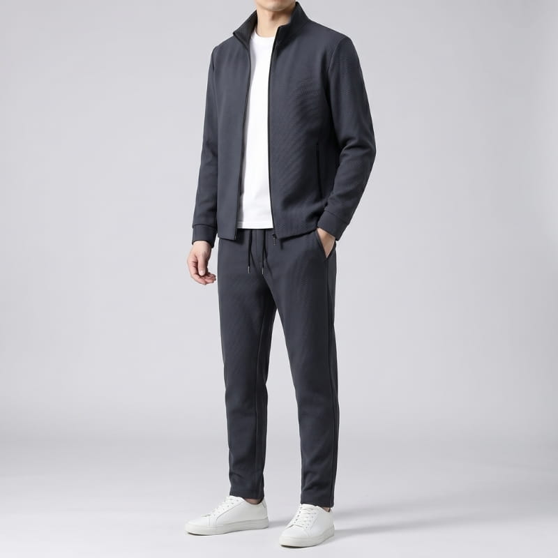 Empire Premium Lycra Quarter-Zip Tracksuit Set – Modern Athletic Comfort