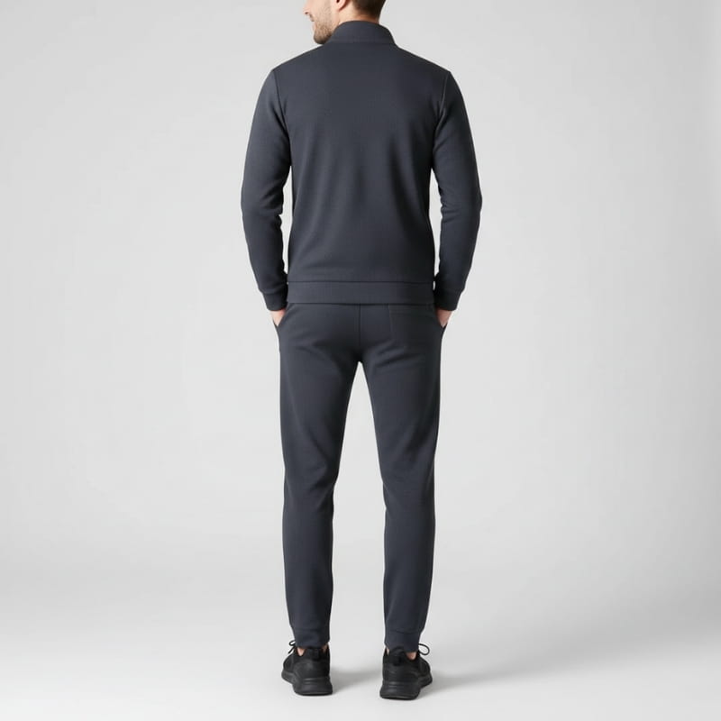 Empire Premium Lycra Quarter-Zip Tracksuit Set – Modern Athletic Comfort