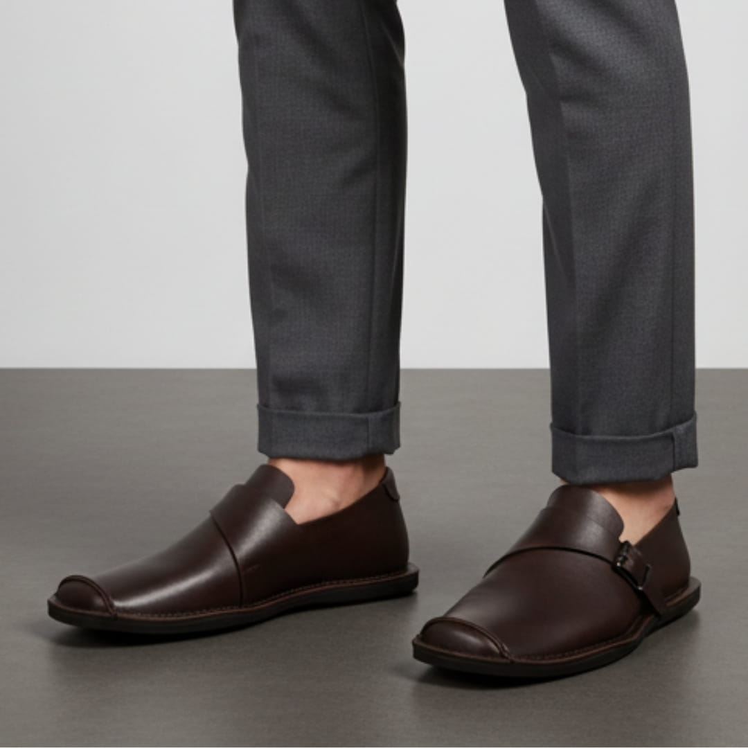 Laurent Leather Crossover Square Toe Loafers – Lightweight Comfort Casual Shoes