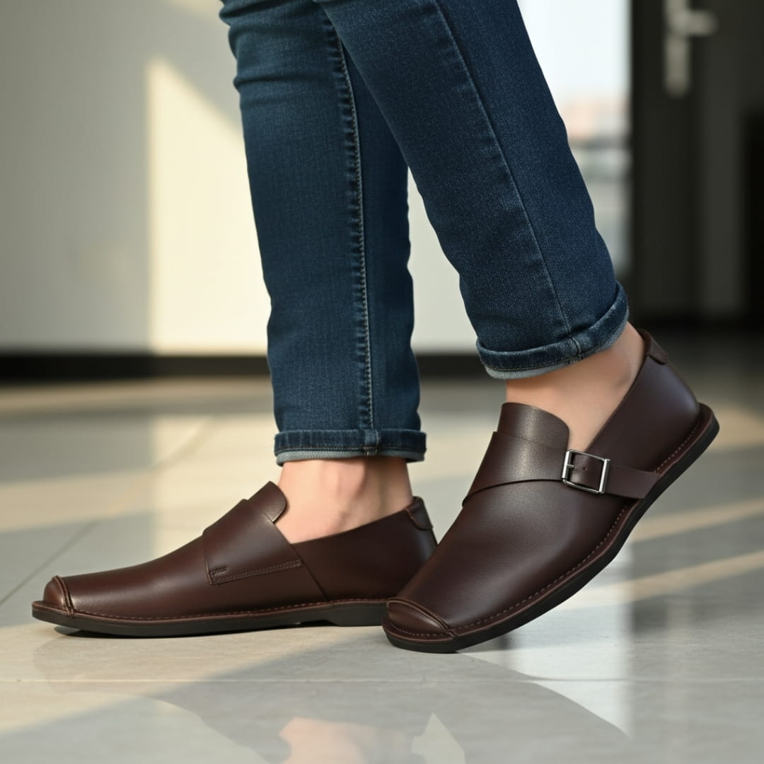 Laurent Leather Crossover Square Toe Loafers – Lightweight Comfort Casual Shoes