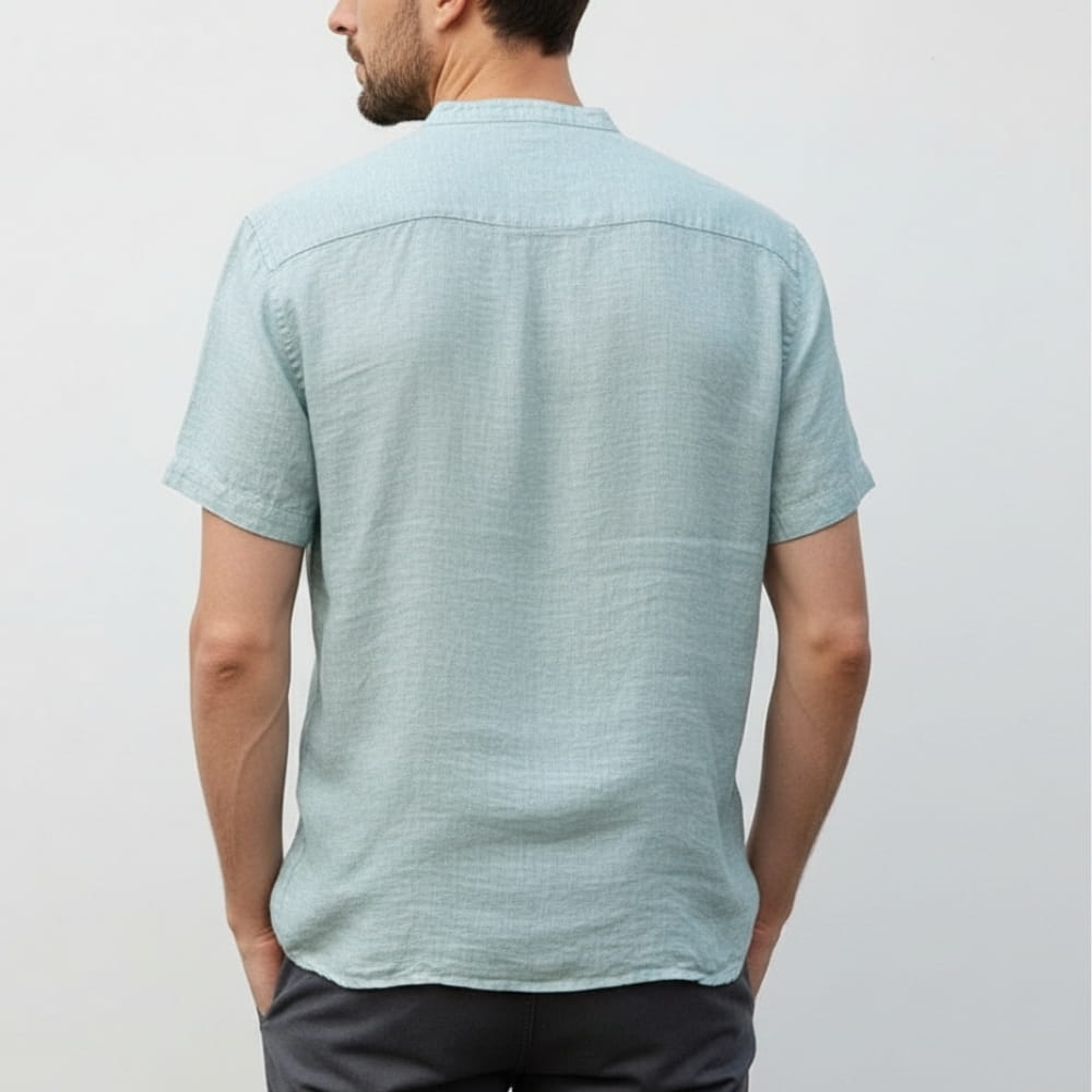 Elnor Cotton Linen Tailored Shirt – Lightweight Breathable Formal Summer Wear