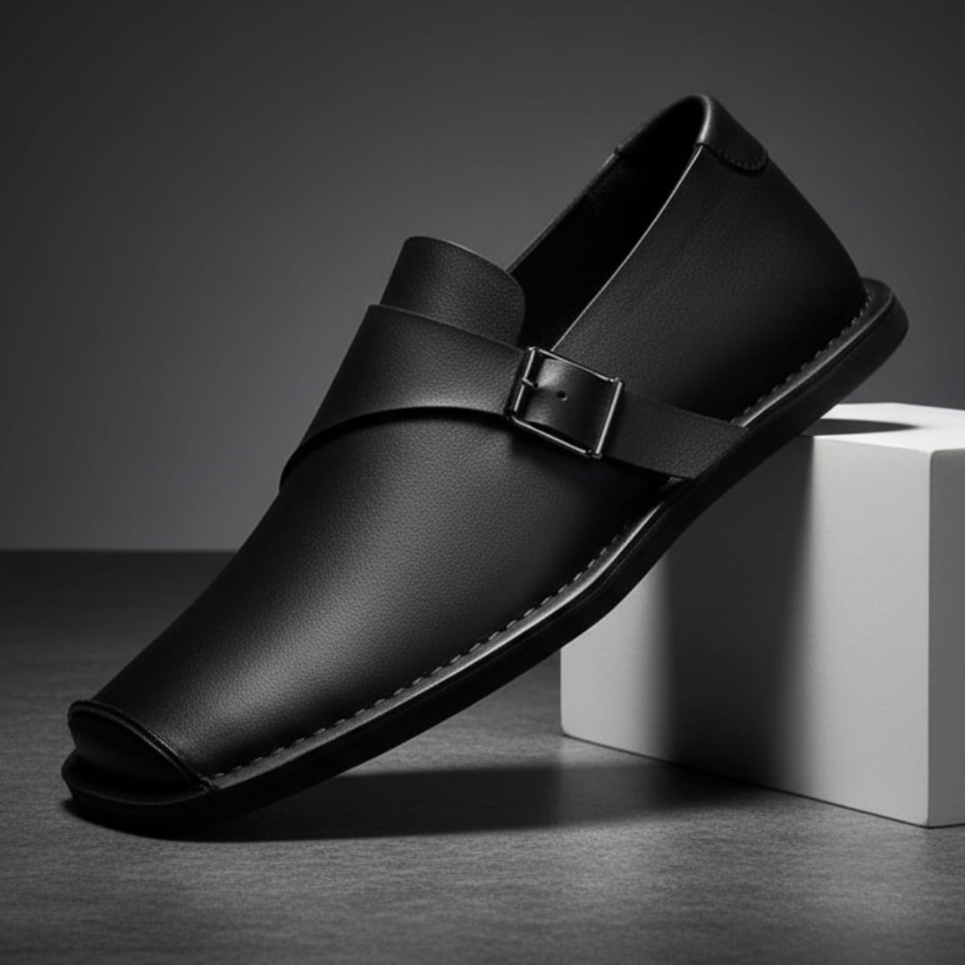 Laurent Leather Crossover Square Toe Loafers – Lightweight Comfort Casual Shoes