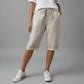 Crissa Cotton Linen Bermuda Shorts – Relaxed Fit Lightweight Casual Summer Wear