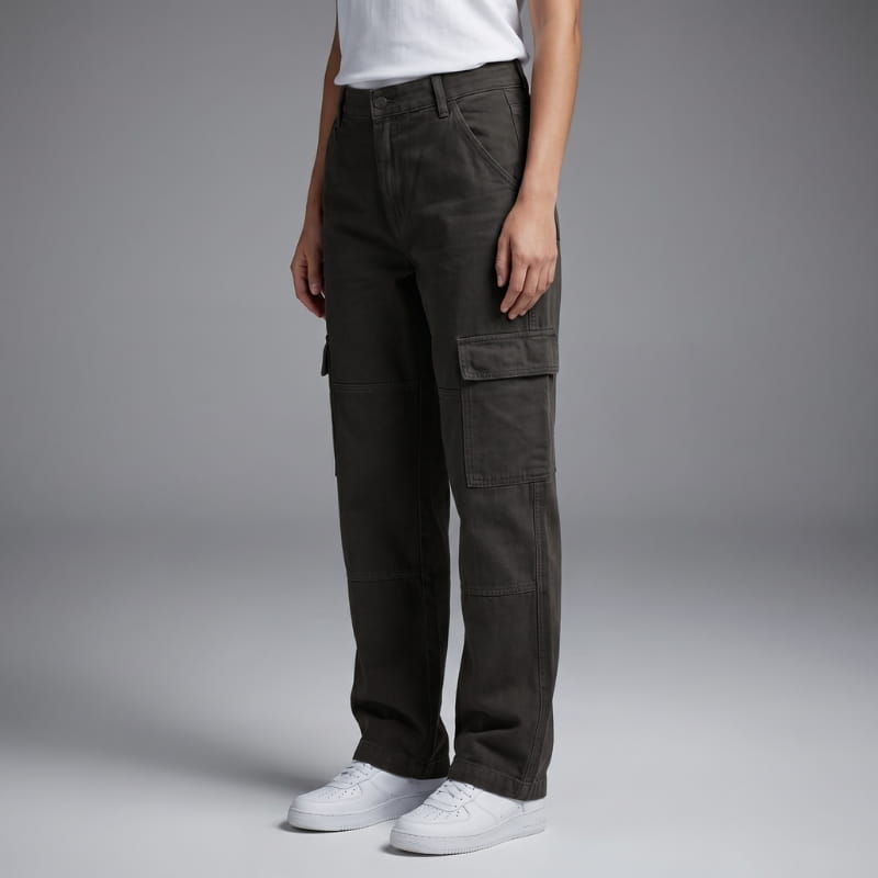 Maggie Cotton High Rise Relaxed Cargo Pants – Utility Everyday Wear