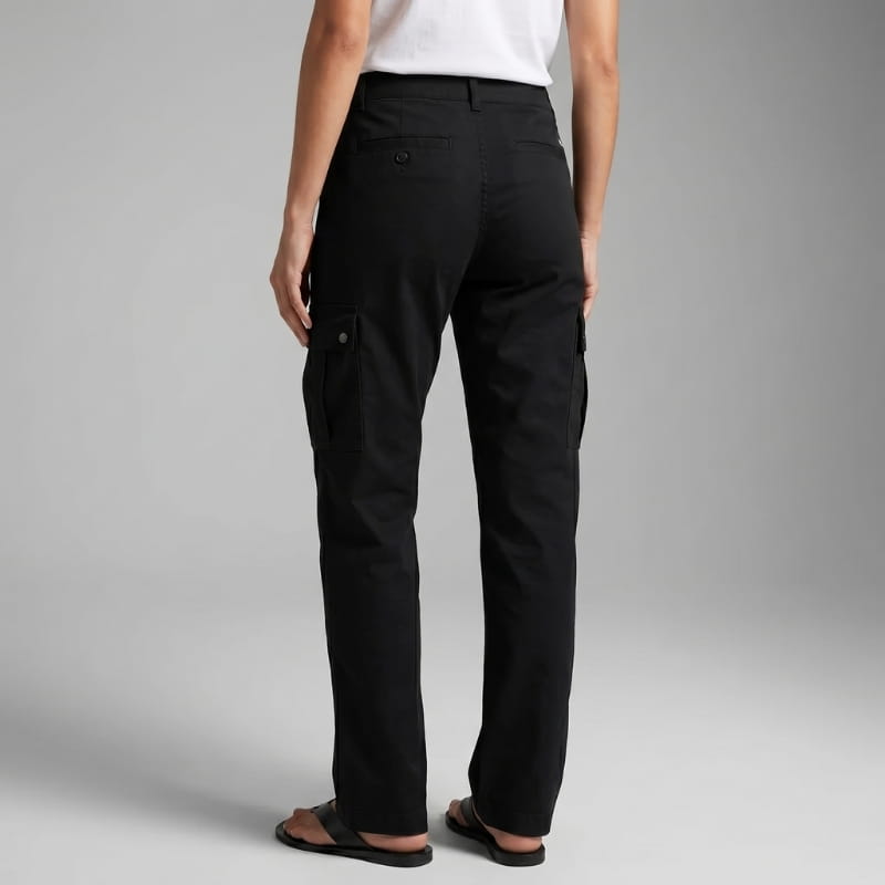 Grace Utility Straight-Leg Cotton Cargo Pants – Everyday Casual Street Trousers