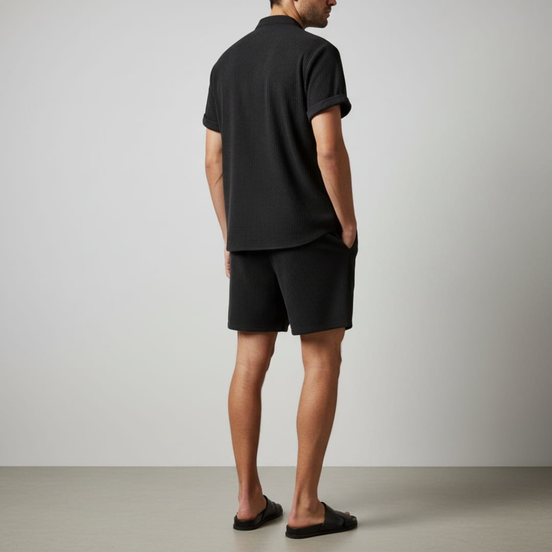 Leon Double-Brushed Corduroy Lounge Set – Relaxed Weekend Summer Wear