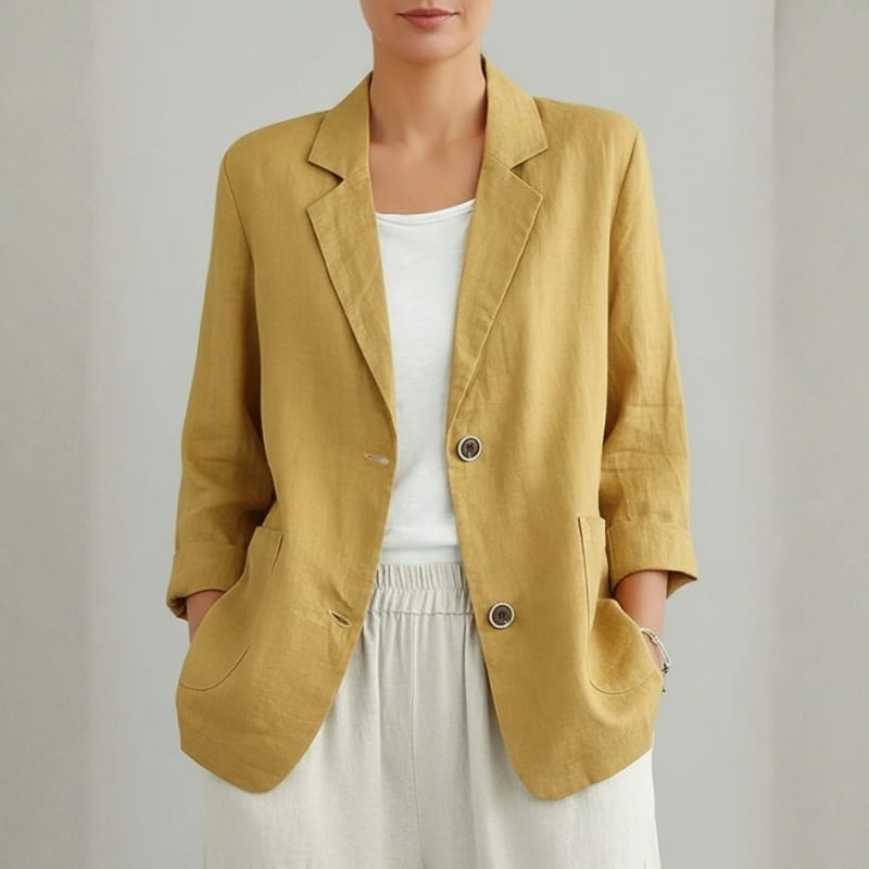 Nova Linen Tailored Blazer – Lightweight Breathable Smart Casual Jacket