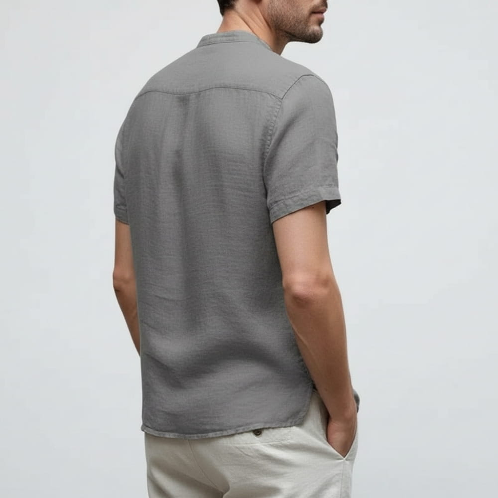 Elnor Cotton Linen Tailored Shirt – Lightweight Breathable Formal Summer Wear