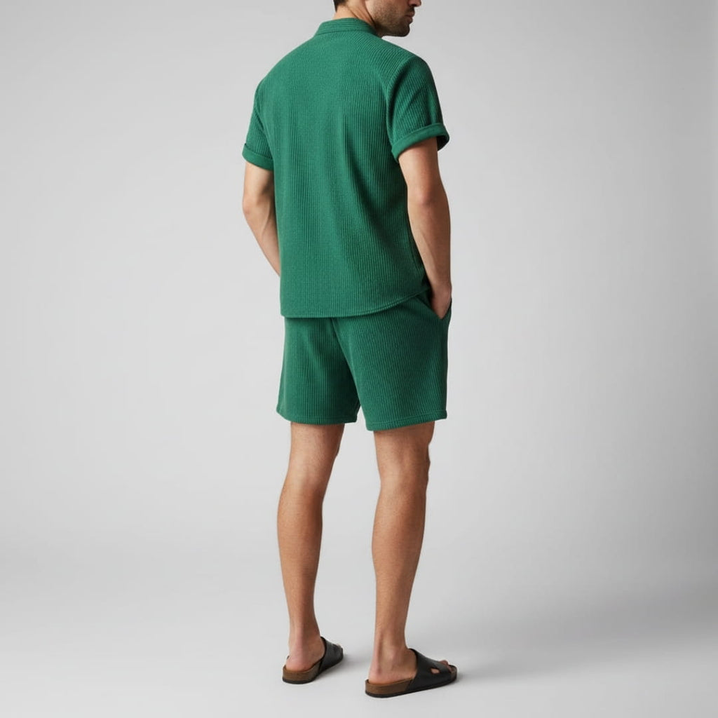 Leon Double-Brushed Corduroy Lounge Set – Relaxed Weekend Summer Wear