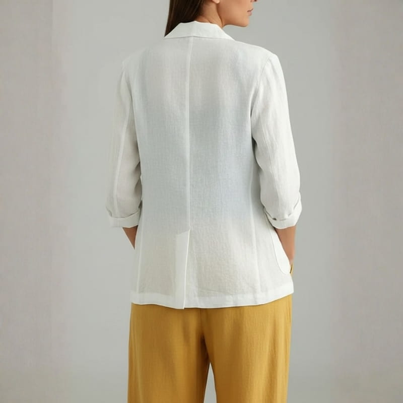 Nova Linen Tailored Blazer – Lightweight Breathable Smart Casual Jacket