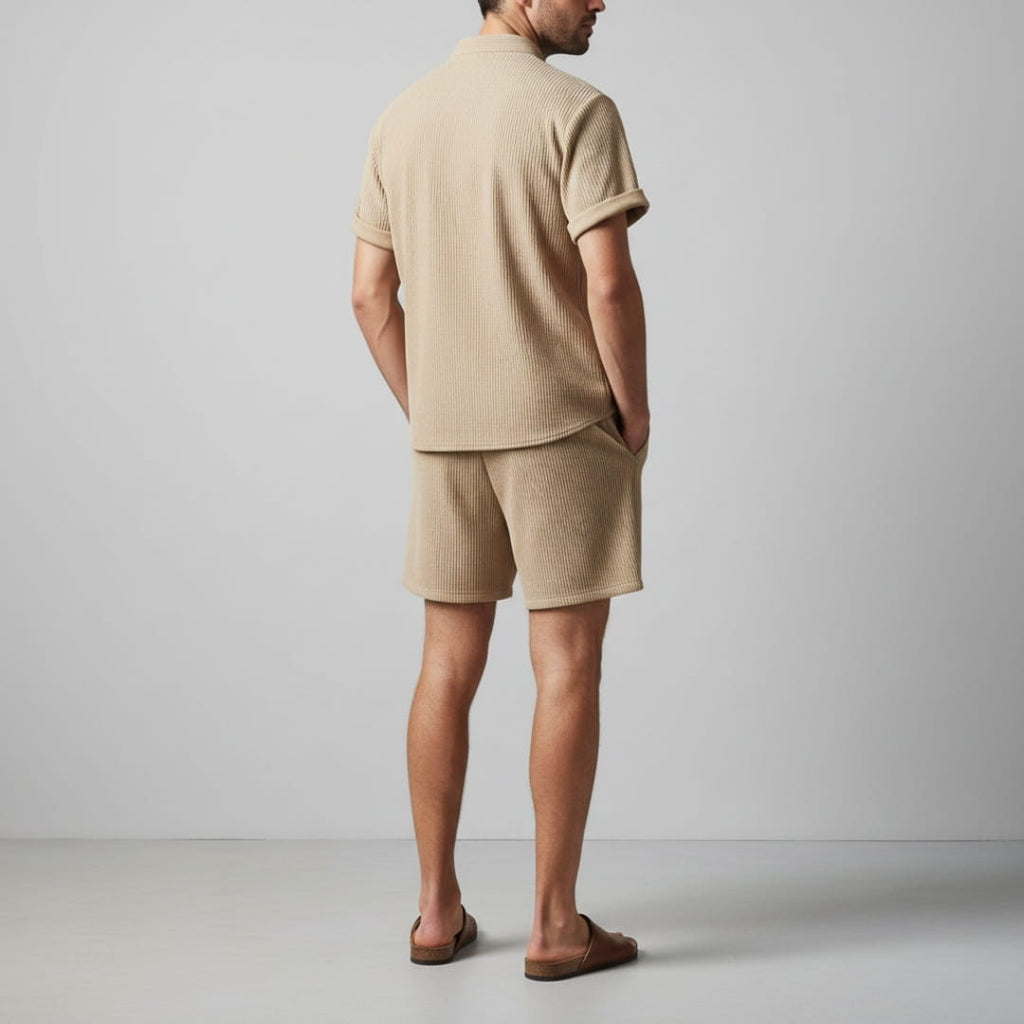 Leon Double-Brushed Corduroy Lounge Set – Relaxed Weekend Summer Wear