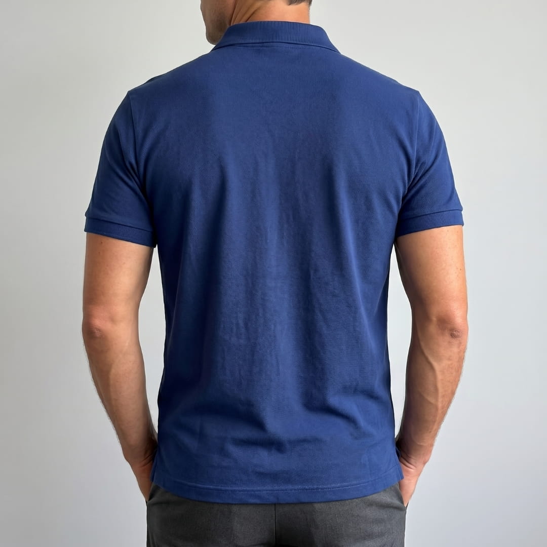 Axel Slim Fit Performance Stretch Polo Shirt – Breathable Athletic Casual Wear