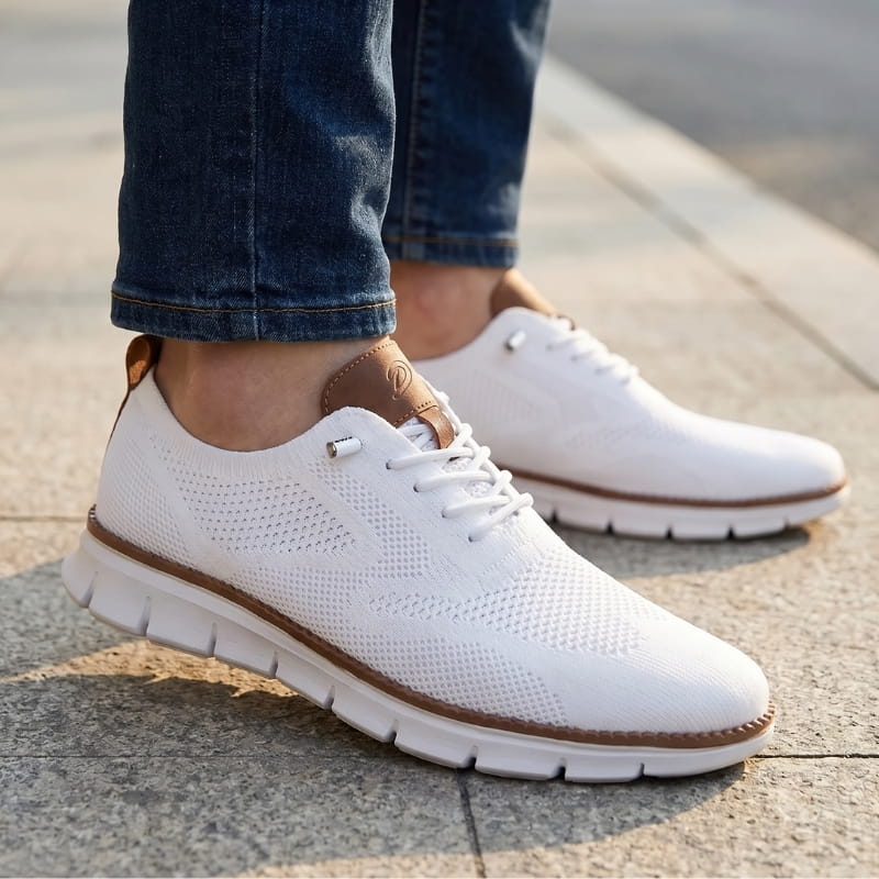Marlon Knit Slip-On Walking Sneakers – Breathable Comfort Casual Everyday Shoes