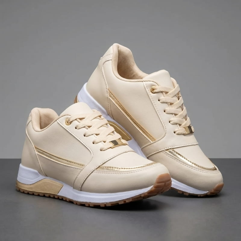 Elain Lightweight Lace Up Casual Sneakers – Breathable Mesh Everyday Walking Shoes