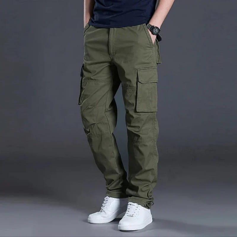 Romeo Straight Fit Multi Pocket Cargo Pants – Utility Everyday Trousers