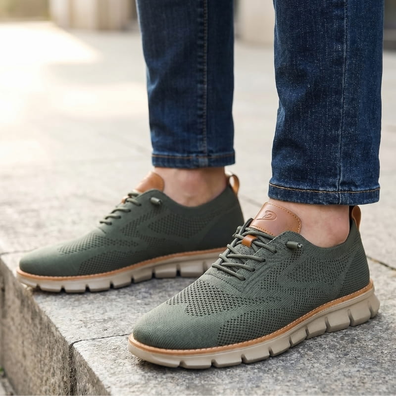 Marlon Knit Slip-On Walking Sneakers – Breathable Comfort Casual Everyday Shoes