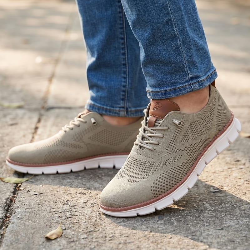 Marlon Knit Slip-On Walking Sneakers – Breathable Comfort Casual Everyday Shoes