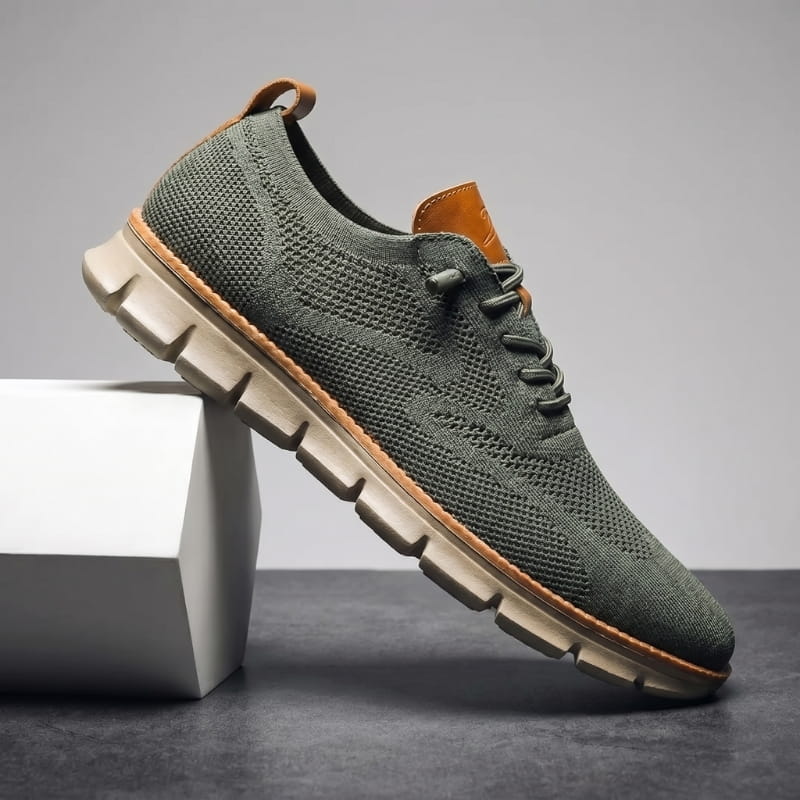 Marlon Knit Slip-On Walking Sneakers – Breathable Comfort Casual Everyday Shoes