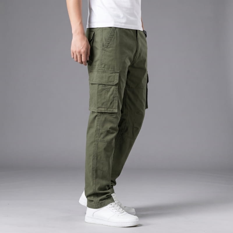 Romeo Straight Fit Multi Pocket Cargo Pants – Utility Everyday Trousers