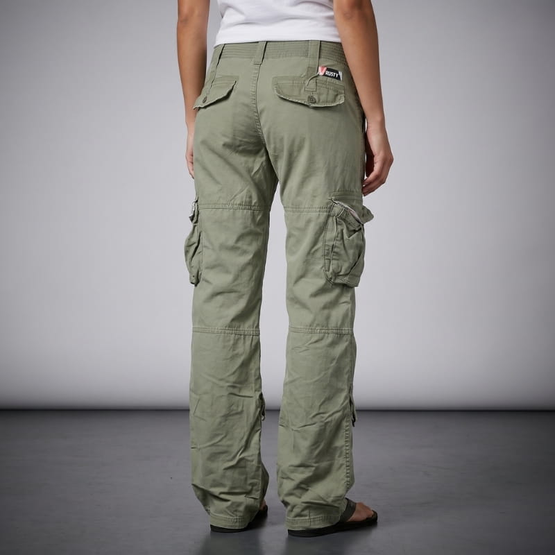 Karen Cotton Wide-Leg Cargo Pants – Relaxed Fit Utility Casual Pants