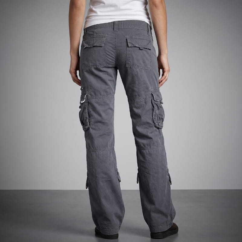 Karen Cotton Wide-Leg Cargo Pants – Relaxed Fit Utility Casual Pants