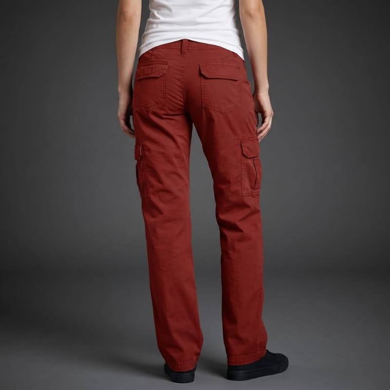 Karen Cotton Wide-Leg Cargo Pants – Relaxed Fit Utility Casual Pants