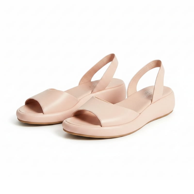 Brittany Flatform Slingback Open Toe Sandals – Cushioned Minimalist Everyday Footwear