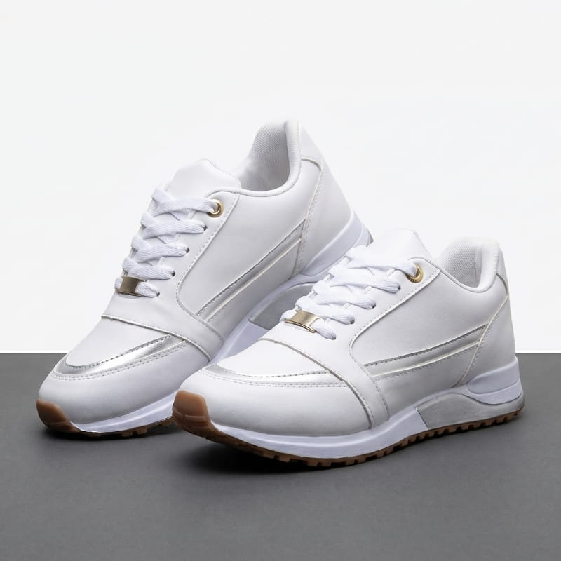 Elain Lightweight Lace Up Casual Sneakers – Breathable Mesh Everyday Walking Shoes